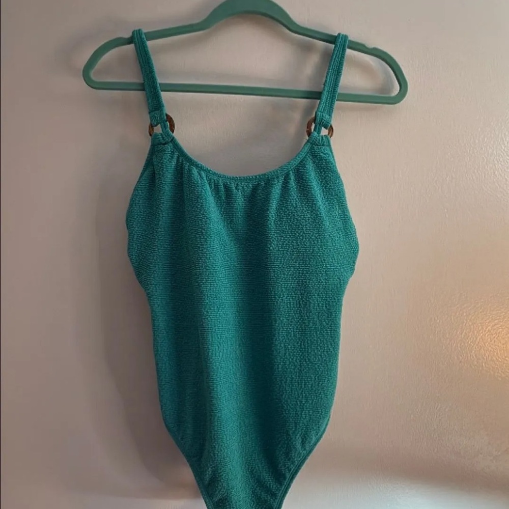 Teal Textured Swimsuit NWT